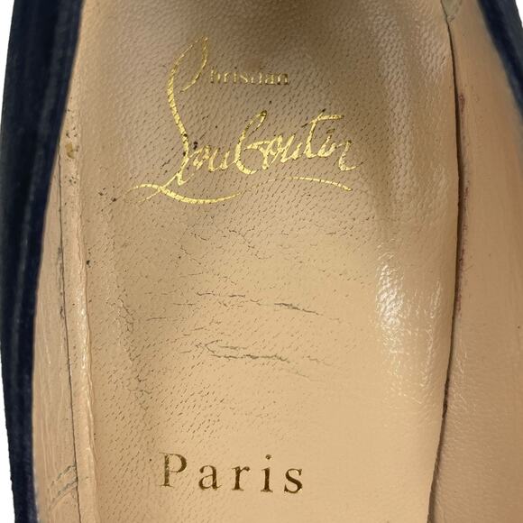Christian Louboutin So Kate 120 Suede Pointed Toe Pumps Black Size 38 - Picture 13 of 13